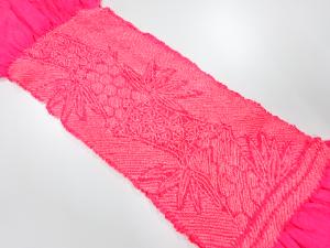 正絹　絞り　帯揚げ